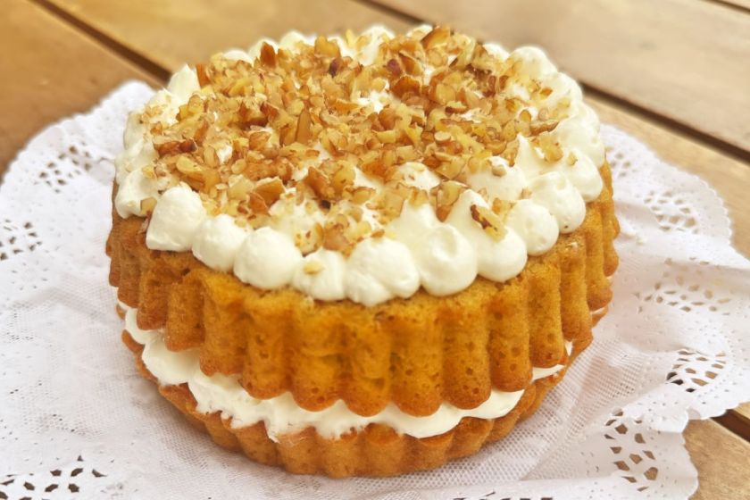 cómo preparar pastel de zanahoria en freidora de aire